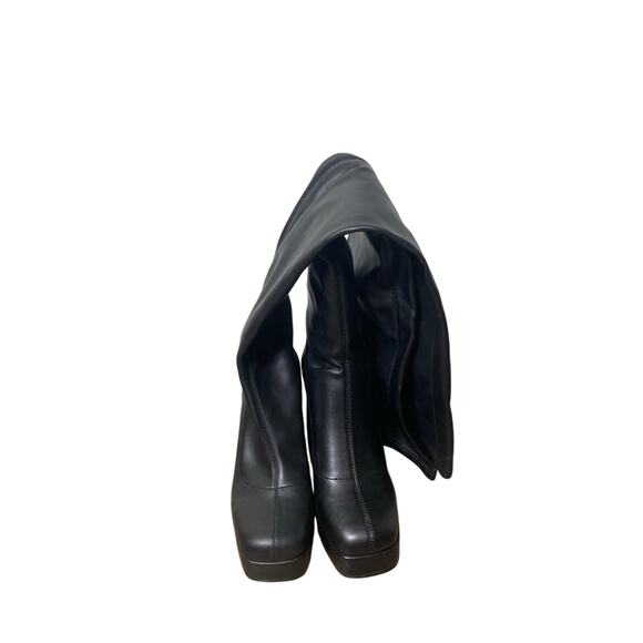 New W/O Katy Perry Black Thigh High Boots - Picture 1 of 2